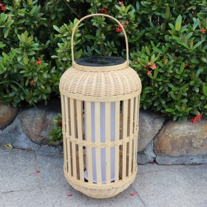 Outdoor Solar Bamboo Lanterns