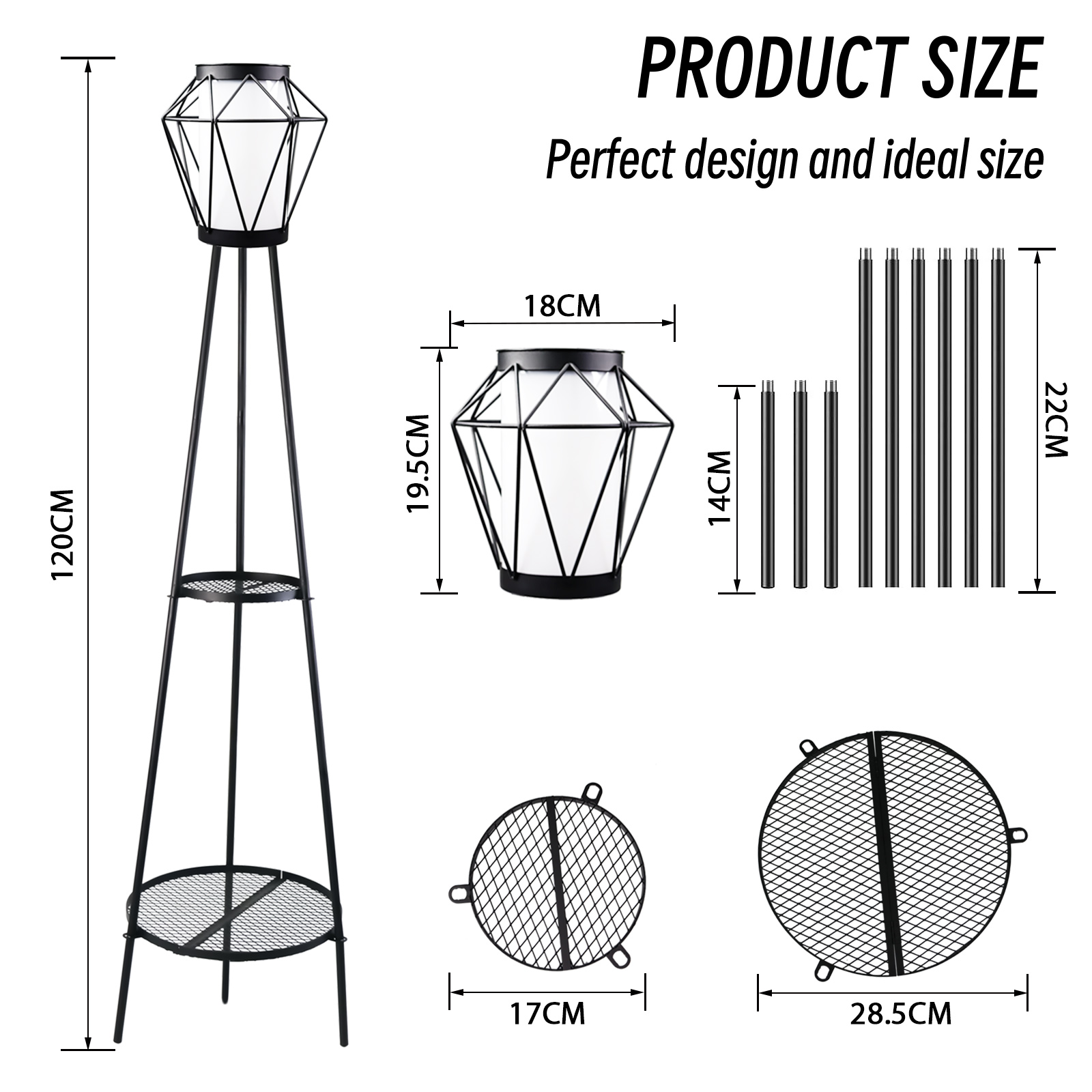 Outdoor Flower Stand Solar Light