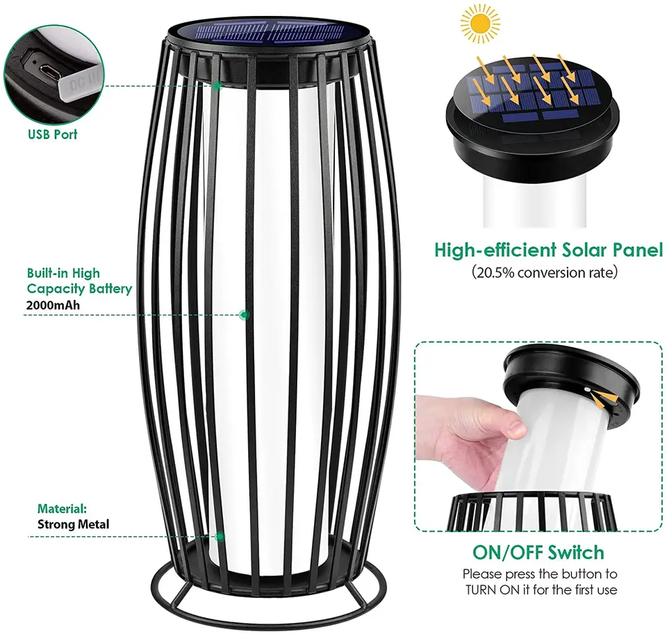 Solar Flame Decorative Lantern