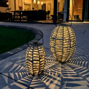 Best Solar Garden Lanterns, Small Rattan Lamp