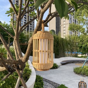 Outdoor Solar Bamboo Lanterns