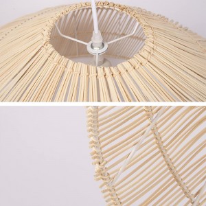 Retro Rattan Lantern Pendant Light​