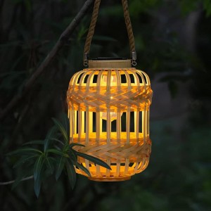 Outdoor Solar Lanterns, Rattan Hanging Lanterns