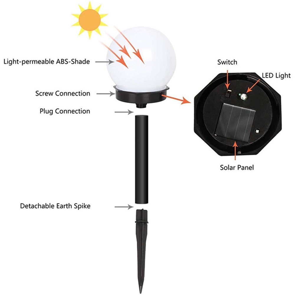 Spherical Solar Garden Light