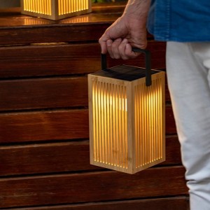 Outdoor Patio Woven Table Lights