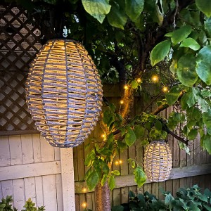 Best Solar Garden Lanterns, Small Rattan Lamp