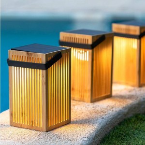 Outdoor Patio Woven Table Lights