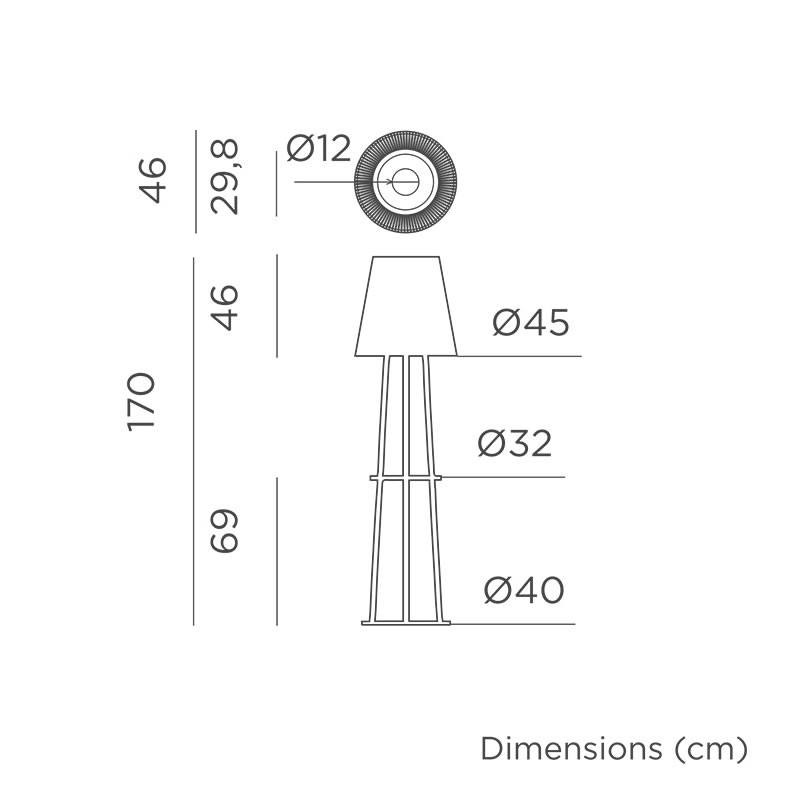 solar floor lamp