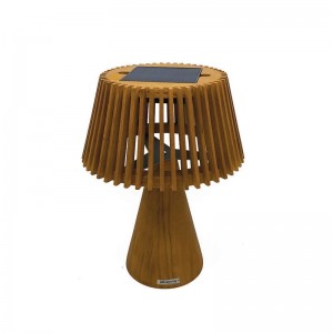 Wood Solar Table Lamps