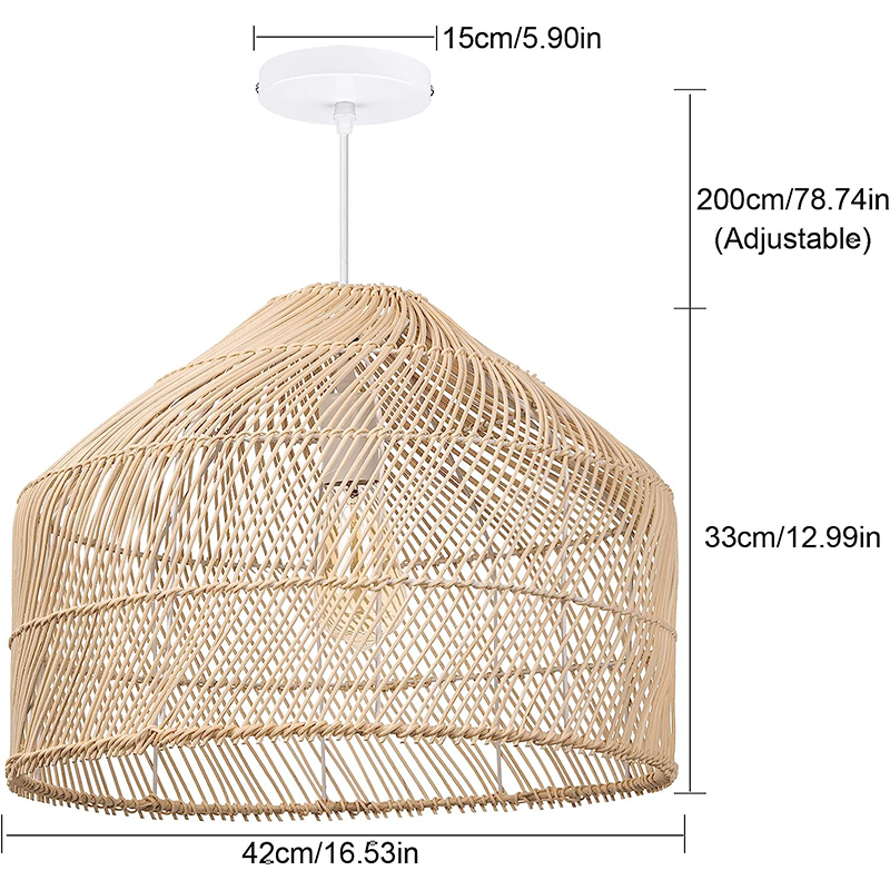 rattan hanging pendant lights​