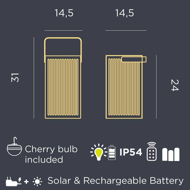 outdoor solar table light