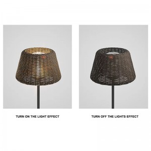 Outdoor Floor Lamp for Rattan Furniture