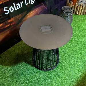 Solar Light Rattan Table