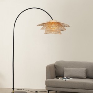 Bohemian floor lamp Natural bamboo lamp wholesale | XINSANXING