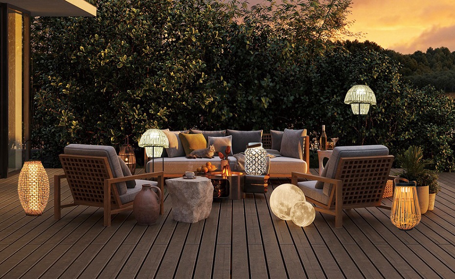 rattan outdoor lights project