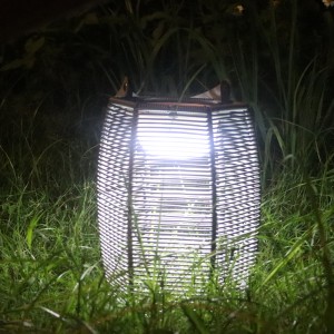 RGB Rattan Solar Hanging Lantern