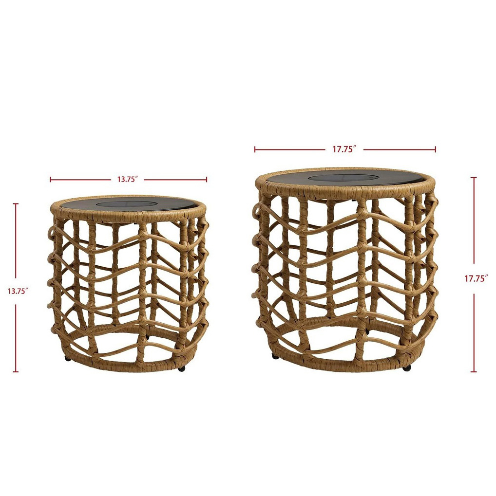 Solar Floor Lamp Rattan Table Lamp