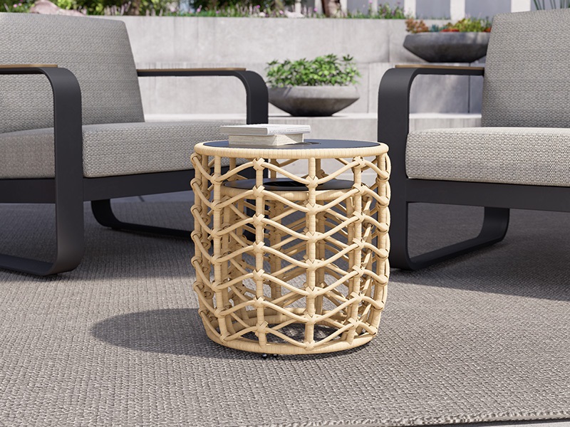 Solar Floor Lamp Rattan Table Lamp