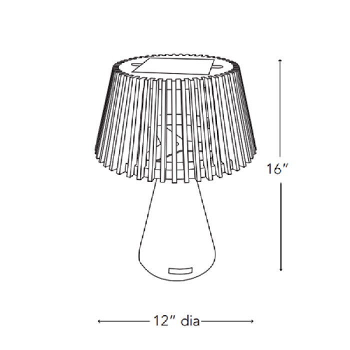 Wood Solar Table Nyali