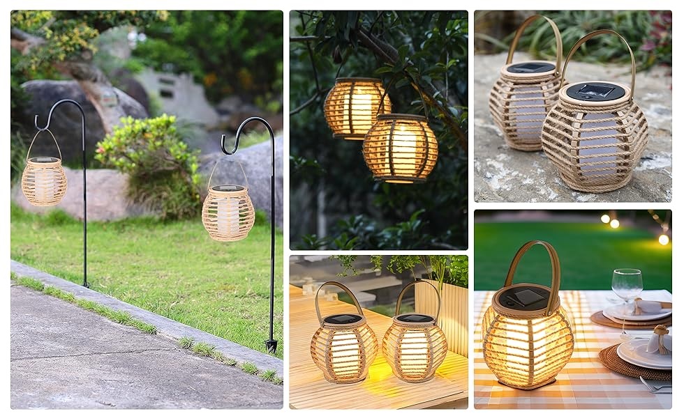 Hemp Rope LED Garden Lights