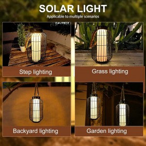 Black Solar Powered Lantern