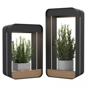 LED Solar Power Wall Sconce Shelf Planter