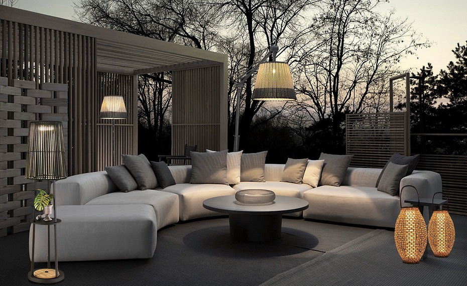 Outdoor furniture lamps