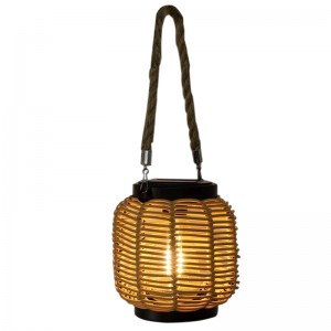 Hanging Solar Lanterns, with Hemp Rope Handle